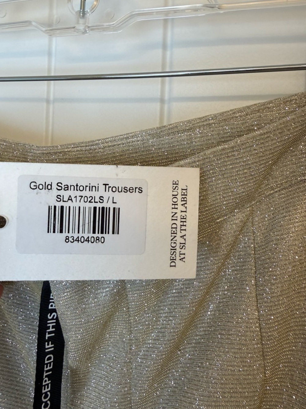 NWT REVOLVE SLA the Label Sparkle Wide-Leg Pants sz L - Picture 5 of 13